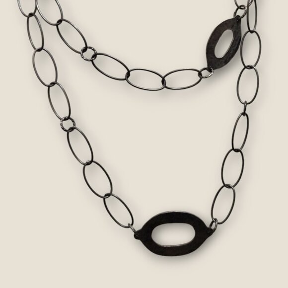 Silpada Sterling Oxidized  Link Necklace - Picture 3 of 5